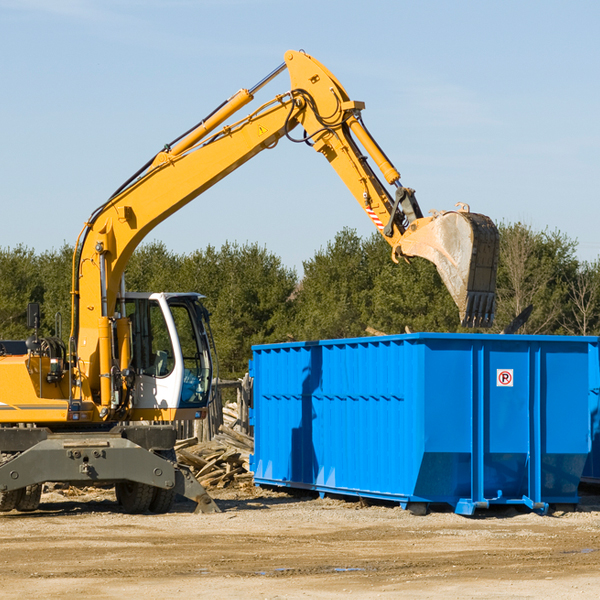 can i choose the location where the residential dumpster will be placed in Towns County Georgia